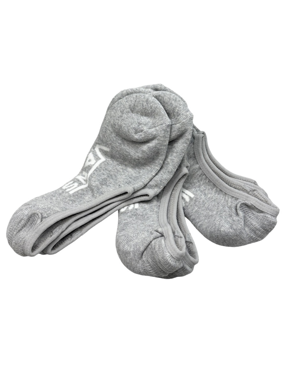 Vans Low-Cut No-Show Socks in Light Grey 3-Pack - Picture 2 of 4
